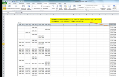 Excel : Ermittle den letzten Wert einer Reihe