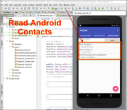 Android Code: Android Kontakte lesen und in eine ListView speichern